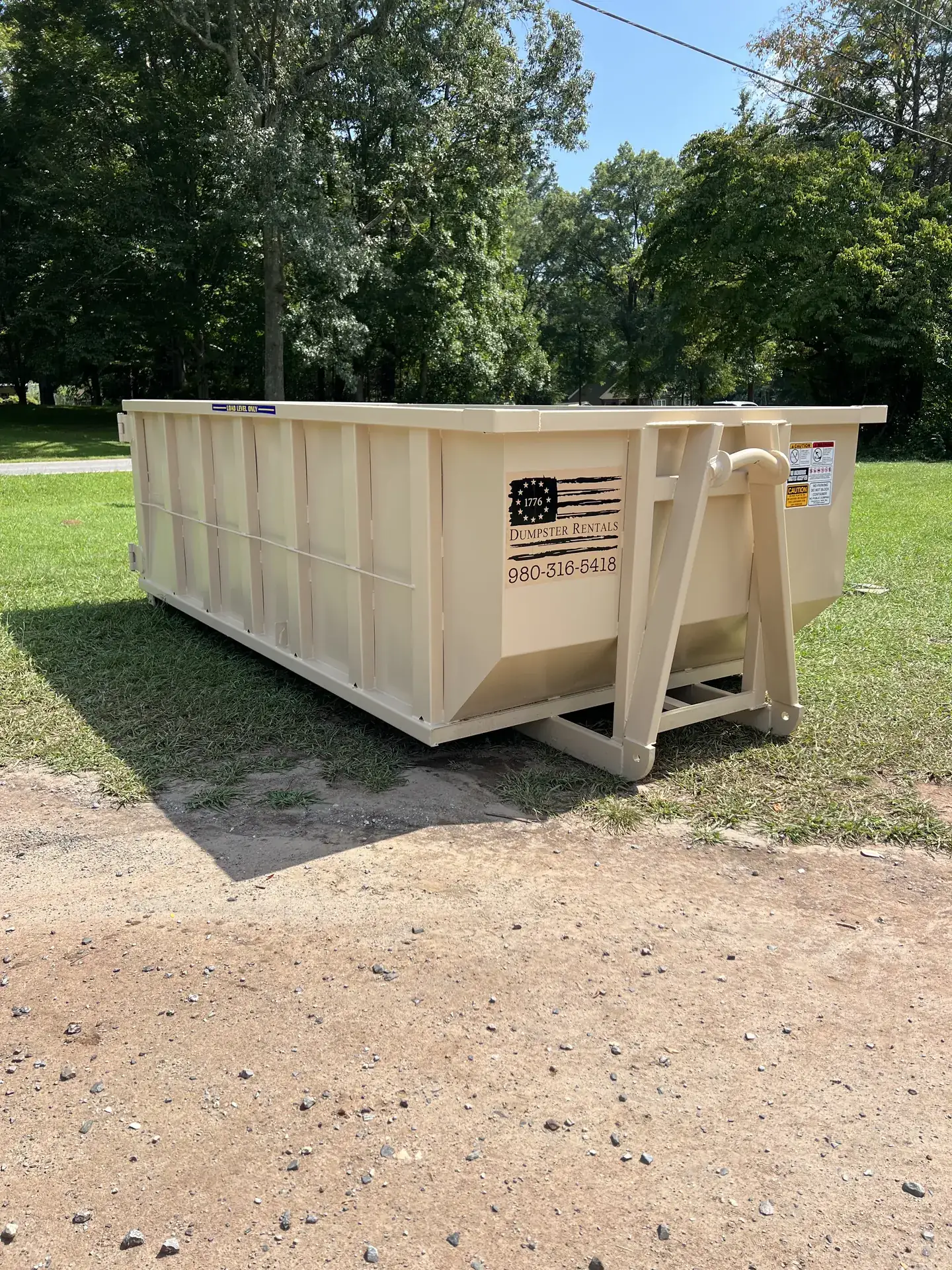 20-yard dumpster