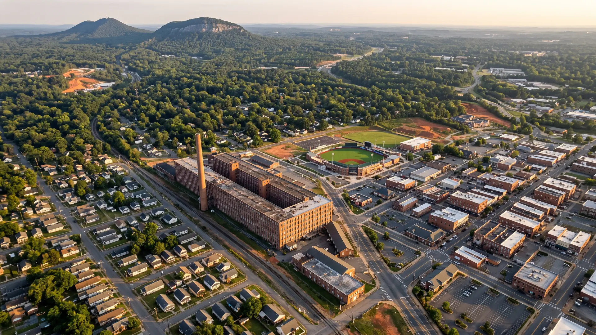 Aerial view of Gastonia, NC