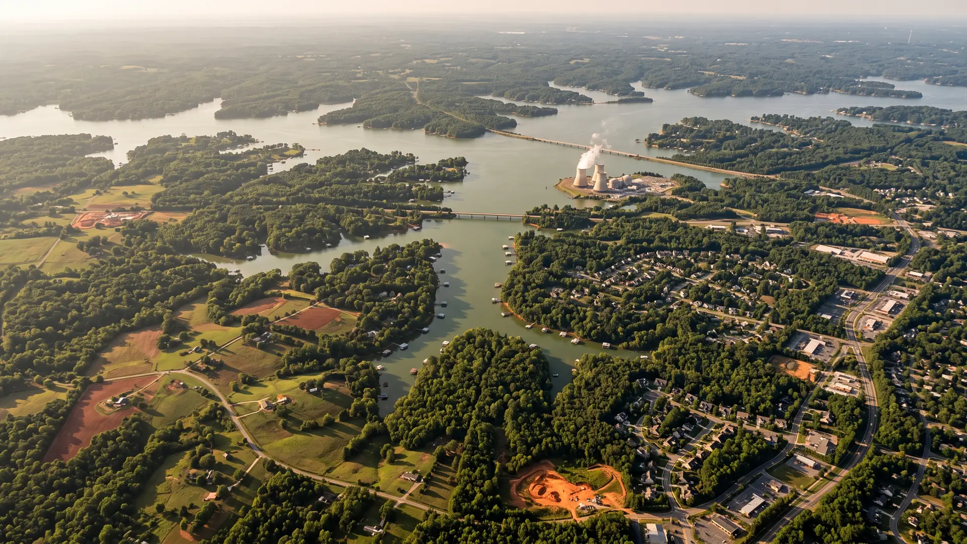 Aerial view of York County, SC