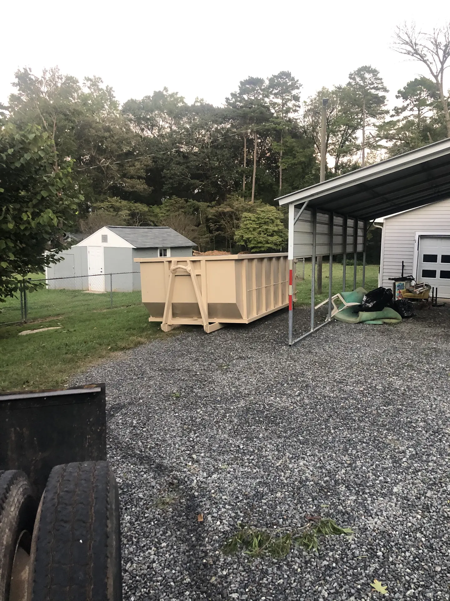 Yard Cleanup with a 1776 dumpster