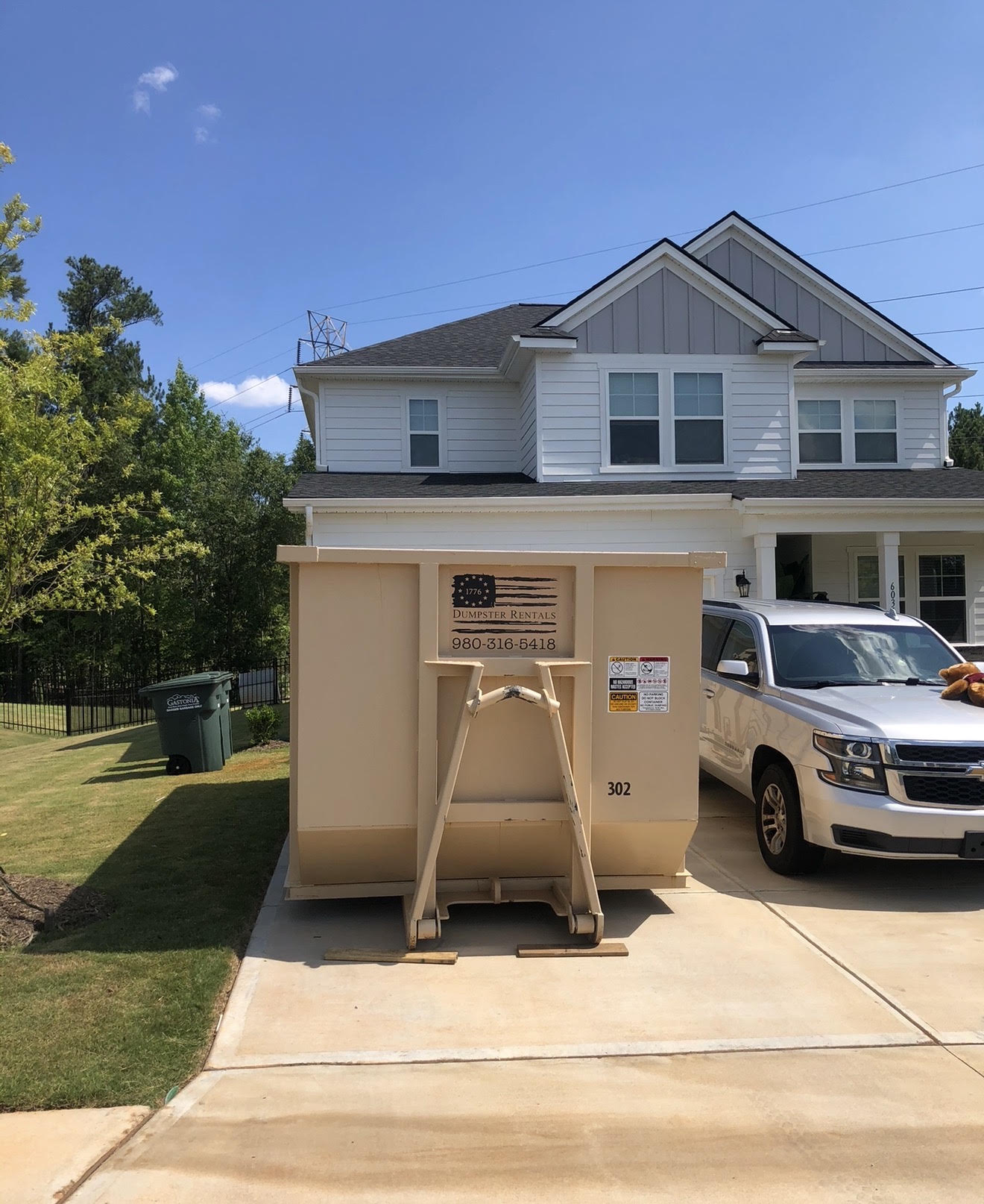 30-yard dumpster